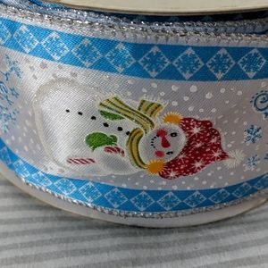 Wire Edged Christmas Ribbon ⛄❄️